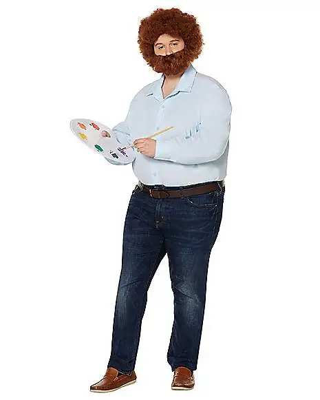 Spirit Halloween Adult Bob Ross Plus Size Costume - Image 3