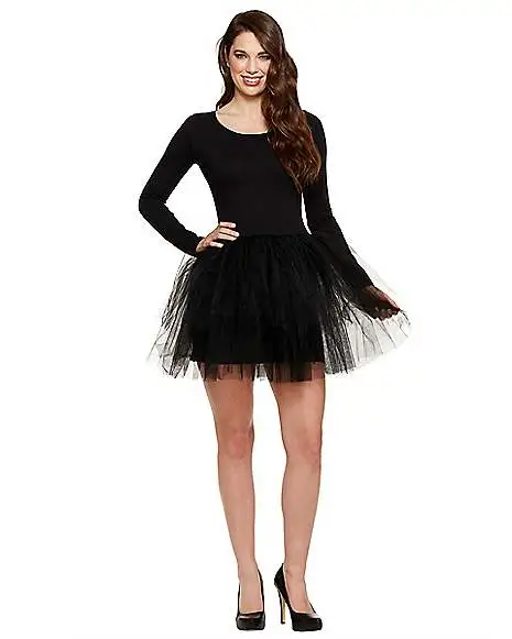 Spirit Halloween Adult Black Starter Tutu Dress - Image 4