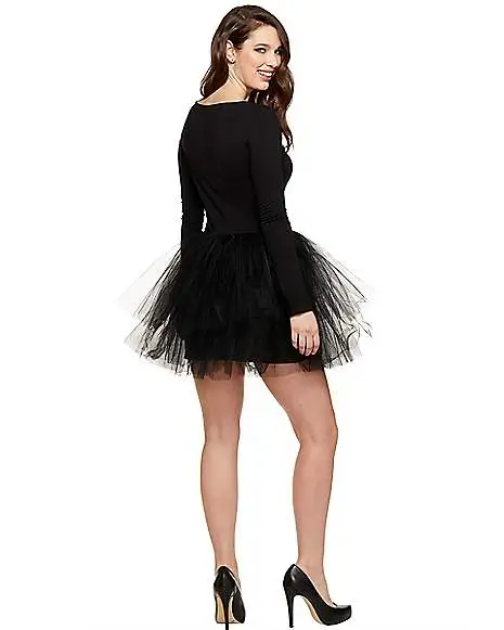 Spirit Halloween Adult Black Starter Tutu Dress - Image 7