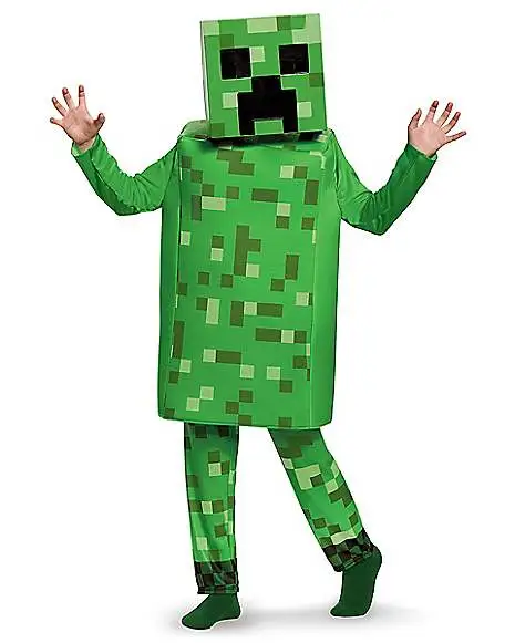 Spirit Halloween Kids Creeper Costume Deluxe - Minecraft - Image 3