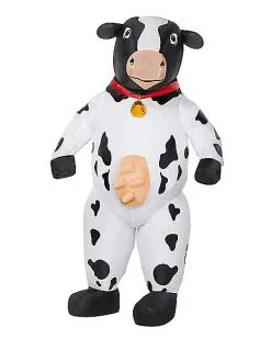 Spirit Halloween Kids Cow Inflatable Costume
