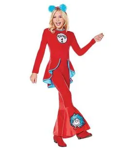 Spirit Halloween Kids Thing 1 And Thing 2 Bell Bottom Costume - Dr. Seuss