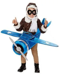 Spirit Halloween Toddler Ride-Along Plane And Pilot Costume