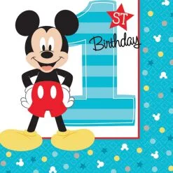MICKEY 1ST BEV NAPKINS