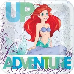 DISNEY ARIEL SQ PLATES 7IN