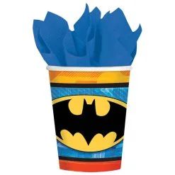BATMAN CUPS 9 OZ 8 PK