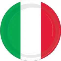 RED WHITE GREEN PLATES