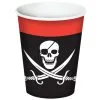 PIRATE BEVERAGE CUPS 9OZ 8PCS