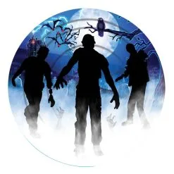 ZOMBIE PARTY PLATE 9IN 8 PCS