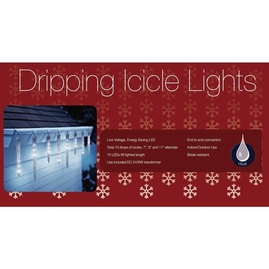 HOLIDAY LIGHTS 10 DRIPPING LED