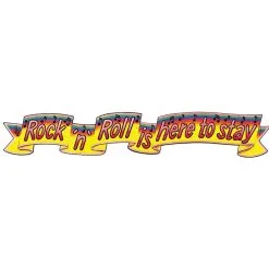 ROCK AND ROLL BANNER 6 FOOT