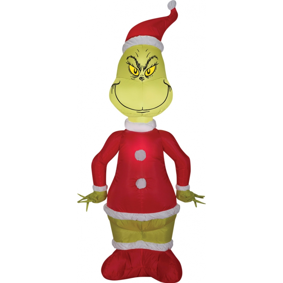 AIRBLOWN GRINCH AS SANTA SM
