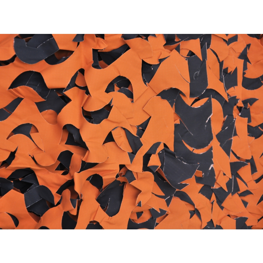 CAMO CRAZY 8 X 10 BLACK ORANGE